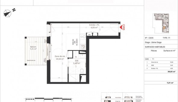 Logement �tudiant T2 &agrave; Olivet (45160)