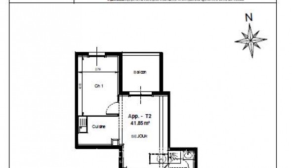 Logement �tudiant T2 &agrave; Orl�ans (45100)