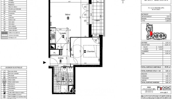 Logement �tudiant T2 &agrave; Orly (94310)