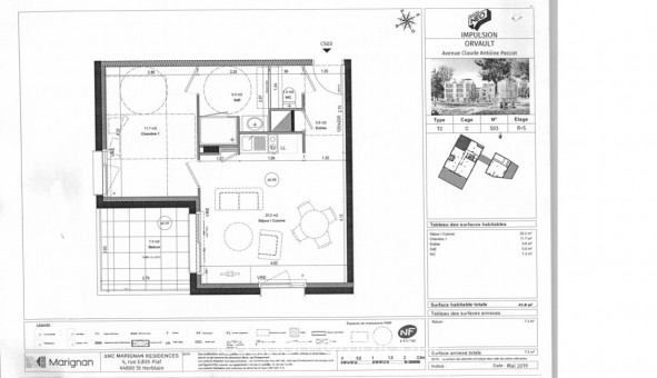Logement �tudiant T2 &agrave; Orvault (44700)