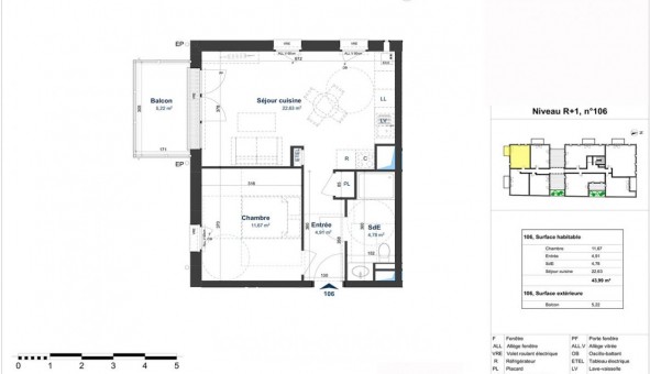 Logement tudiant T2 à Ouistreham (14150)