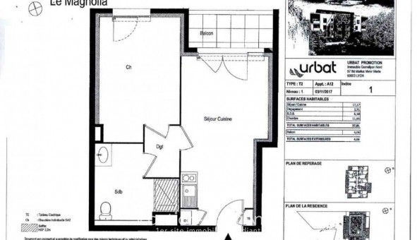 Logement tudiant T2 à Oullins (69600)