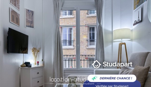Logement tudiant Location T2 Meublé Paris 15me arrondissement (75015)