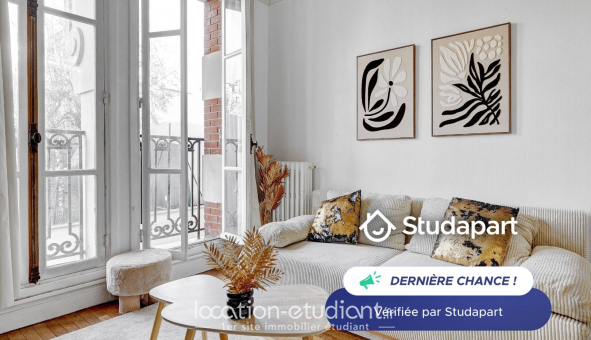 Logement étudiant Location T2 Meublé Paris 15ème arrondissement (75015)