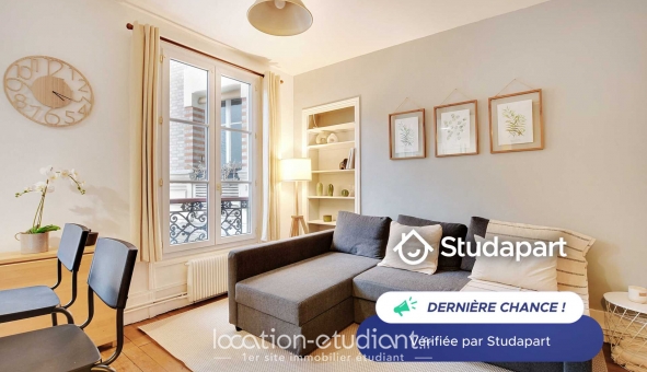 Logement étudiant Location T2 Meubl&eacute; Paris 15ème arrondissement (75015)