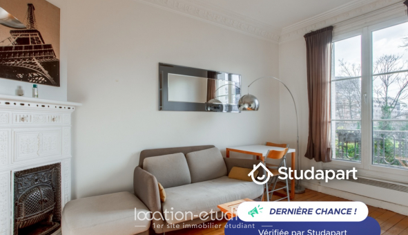 Logement étudiant Location T2 Meublé Paris 15ème arrondissement (75015)