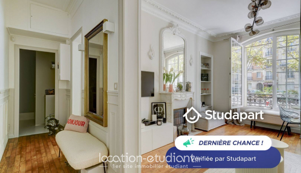 Logement étudiant Location T2 Meublé Paris 16ème arrondissement (75016)
