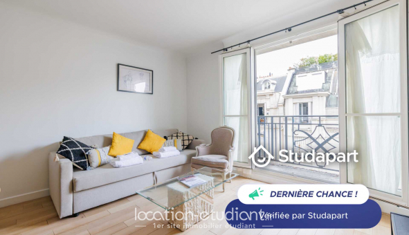 Logement tudiant Location T2 Meublé Paris 17me arrondissement (75017)