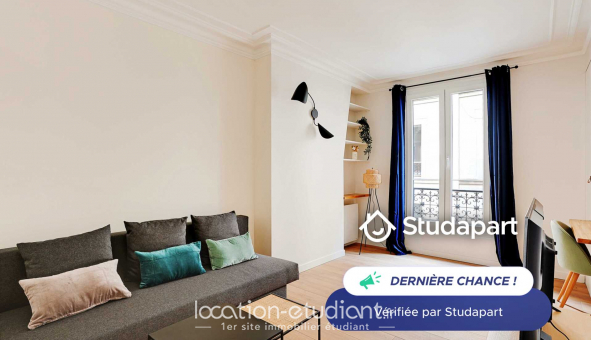 Logement tudiant T2 à Paris 17me arrondissement (75017)