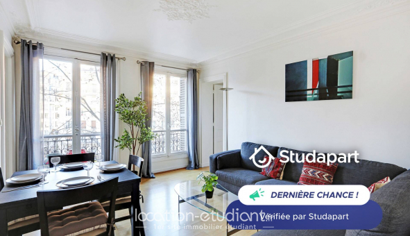 Logement tudiant T2 à Paris 17me arrondissement (75017)