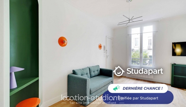Logement étudiant T2 &agrave; Paris 17ème arrondissement (75017)