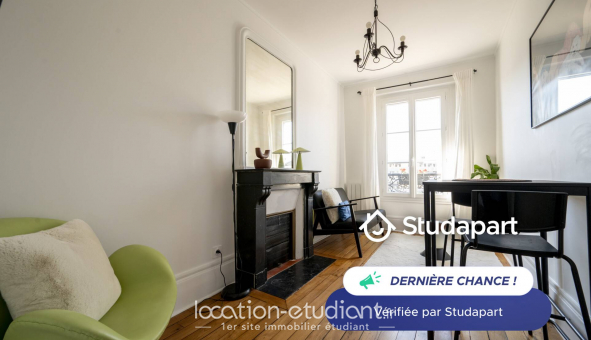 Logement �tudiant Location T2 Meubl&eacute; Paris 17�me arrondissement (75017)