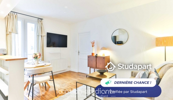 Logement étudiant T2 &agrave; Paris 19ème arrondissement (75019)