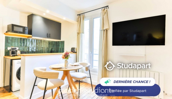 Logement étudiant T2 &agrave; Paris 19ème arrondissement (75019)