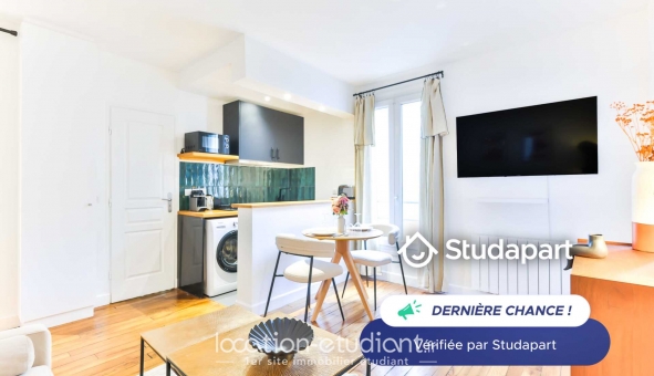 Logement étudiant T2 &agrave; Paris 19ème arrondissement (75019)