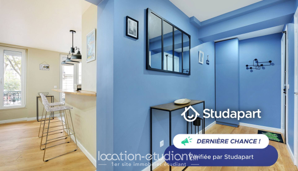 Logement étudiant T3 &agrave; Paris 20ème arrondissement (75020)