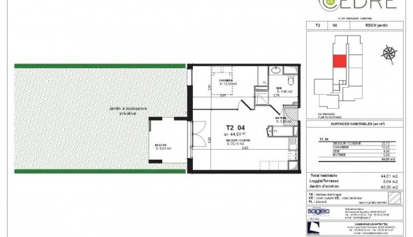Logement tudiant T2 à Pau (64000)