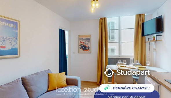 Logement �tudiant Location T2 Meubl&eacute; Pau (64000)