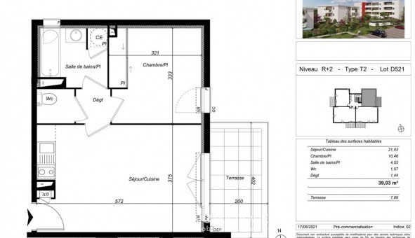 Logement �tudiant T2 &agrave; Perpignan (66100)