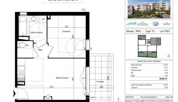 Logement �tudiant T2 &agrave; Perpignan (66100)