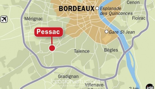 Logement �tudiant T2 &agrave; Pessac (33600)