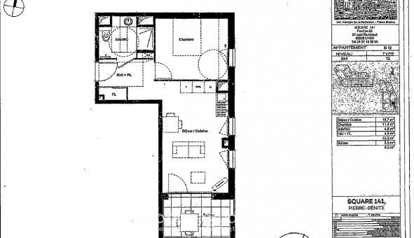 Logement tudiant T2 à Pierre Bnite (69310)