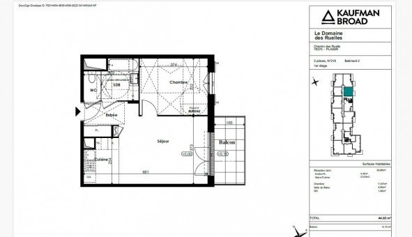 Logement �tudiant T2 &agrave; Plaisir (78370)