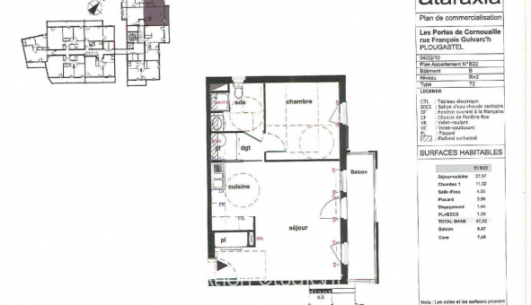 Logement tudiant T2 à Plougastel Daoulas (29470)