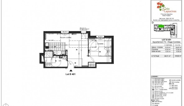 Logement �tudiant T2 &agrave; Poissy (78300)