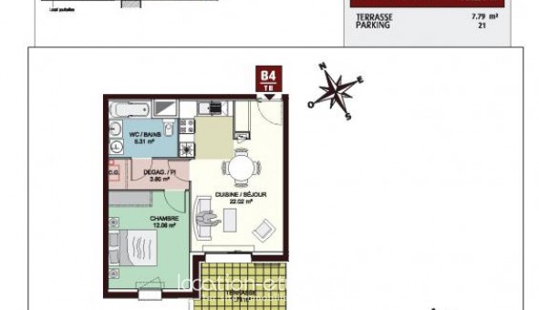 Logement tudiant T2 à Poitiers (86000)