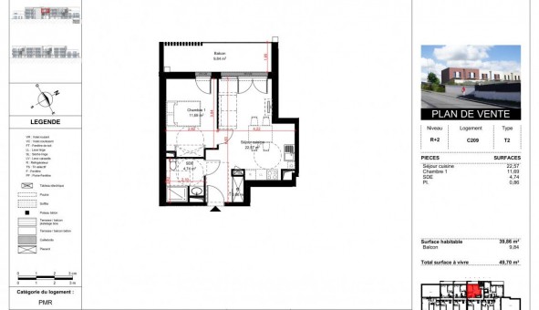 Logement tudiant T2 à Poitiers (86000)