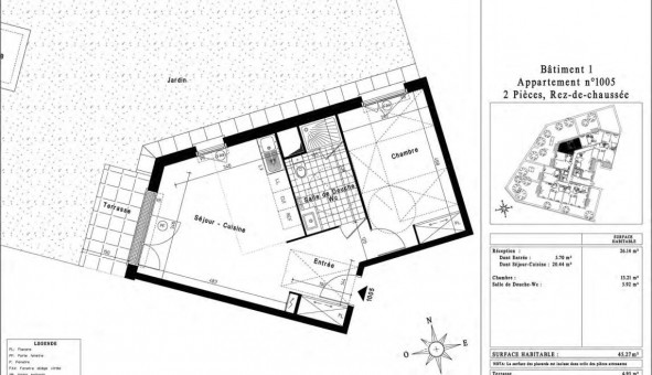 Logement �tudiant T2 &agrave; Pontault Combault (77340)