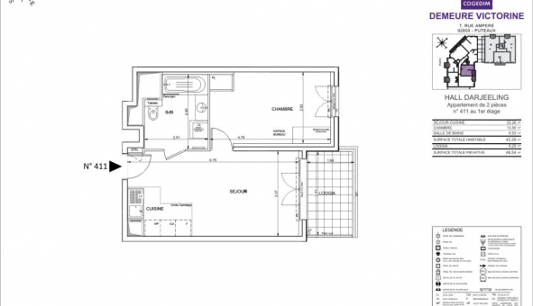Logement �tudiant T2 &agrave; Puteaux (92800)