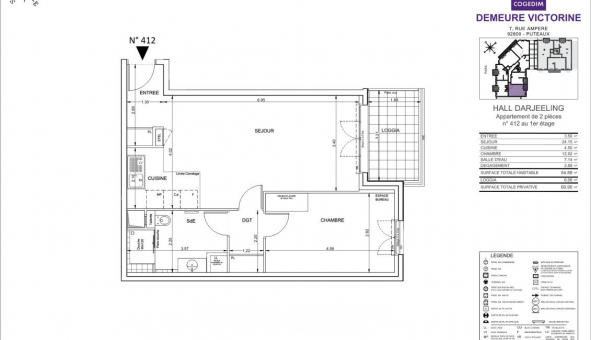 Logement �tudiant T2 &agrave; Puteaux (92800)