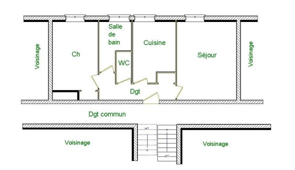 Logement �tudiant T2 &agrave; Quimper (29000)