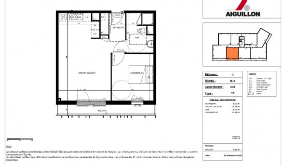 Logement �tudiant T2 &agrave; Quimper (29000)
