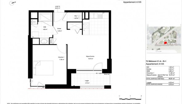 Logement tudiant T2 à Reims (51100)