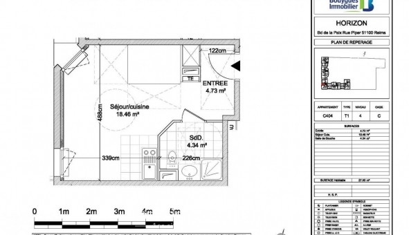 Logement tudiant T2 à Reims (51100)