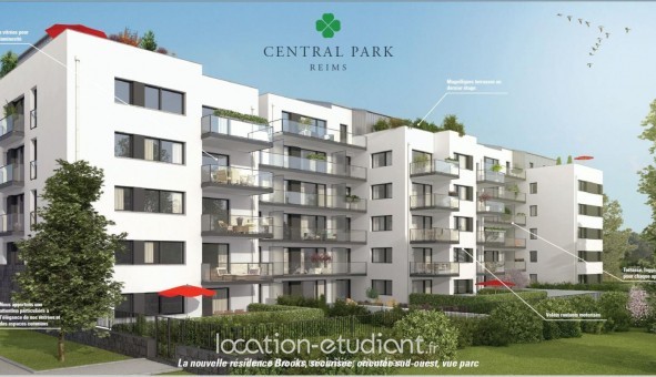 Logement �tudiant T2 &agrave; Reims (51100)