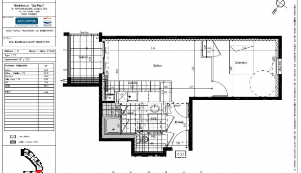 Logement �tudiant T2 &agrave; Rennes (35000)