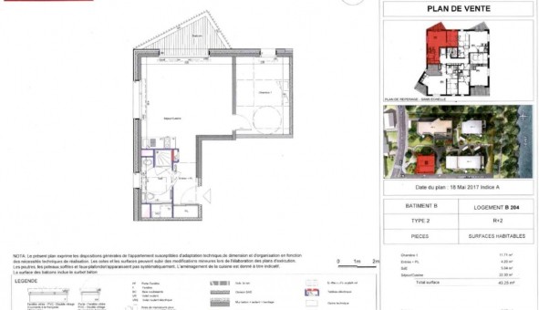 Logement �tudiant T2 &agrave; Rez� (44400)