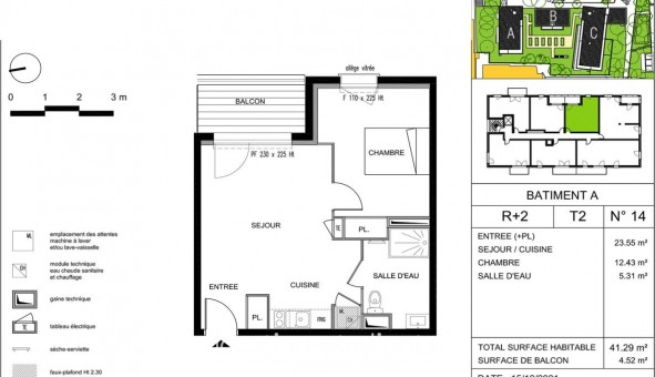 Logement �tudiant T2 &agrave; Rivery (80136)