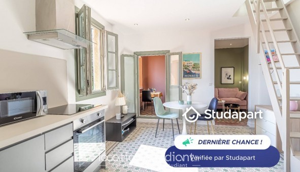 Logement �tudiant T2 &agrave; Roquebrune Cap Martin (06190)