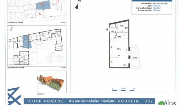 Logement tudiant T2 à Rosenwiller (67560)