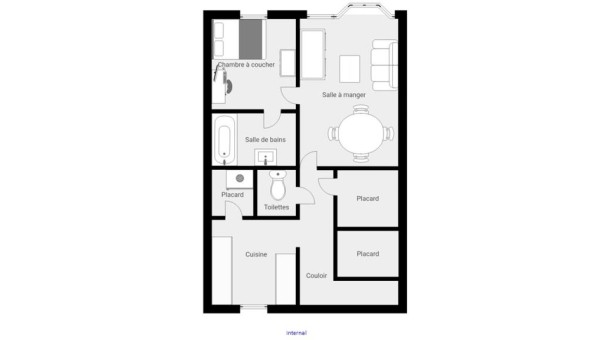 Logement �tudiant T2 &agrave; Roubaix (59100)