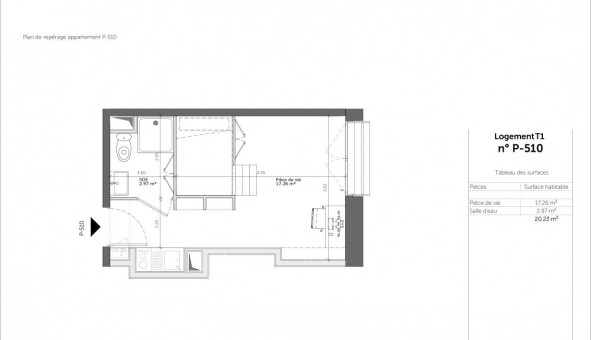 Logement étudiant T2 à Rouen (76100)