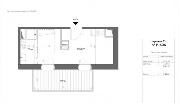 Logement étudiant T2 à Rouen (76100)
