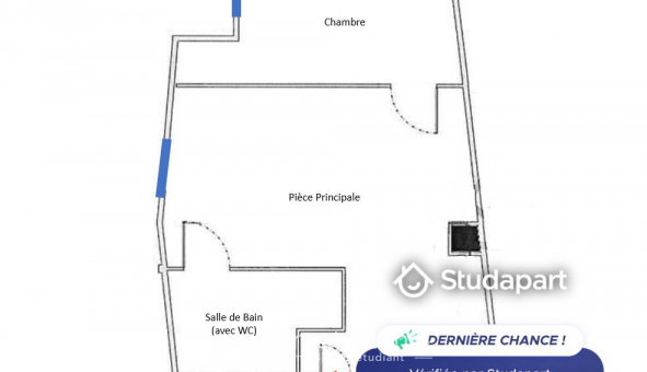 Logement tudiant T2 à Rouen (76100)