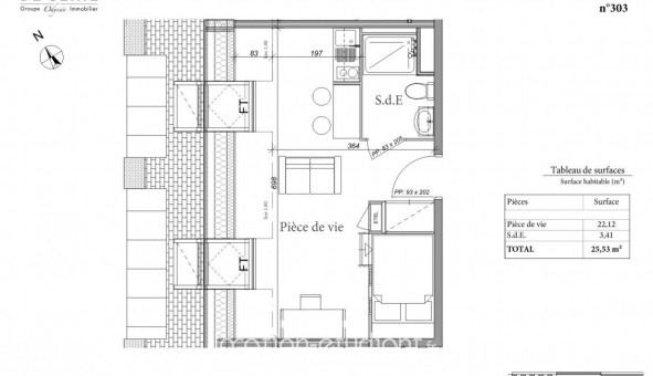 Logement tudiant T2 à Rouen (76100)