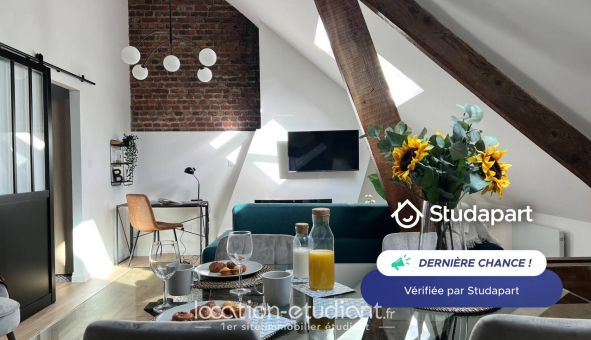 Logement étudiant T2 &agrave; Rouen (76100)